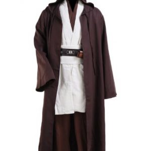 Fashion Costumes Men's Star Wars Jedi Robe Costume -Brown with White Version
